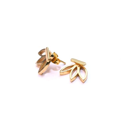 Golden Petal Aura Studs