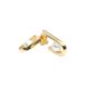 Pearl Drop Sculpted Gold Stud Earrings