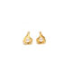 Graceful Gold-Plated Leaf Earrings with Pearl Elegance