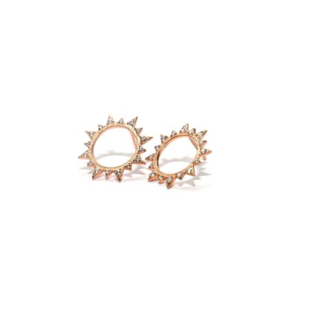 Radiant Sunburst Crystal Studs