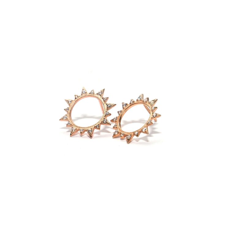 Radiant Sunburst Crystal Studs