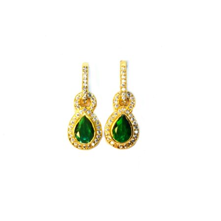 Royal Drop Earrings with Crystal Accents