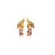 Regal Bloom Dual-Tone Gem Stud