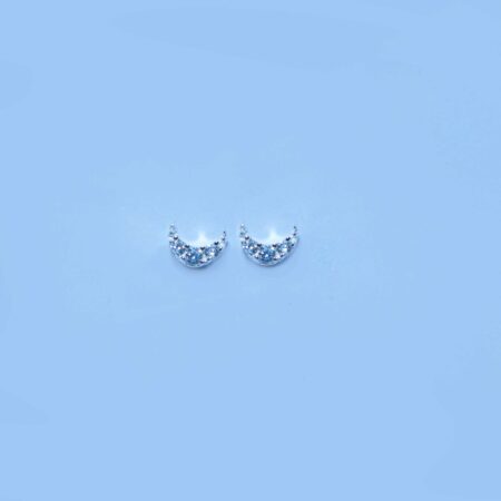 Moonlit Whisper Crescent Studs