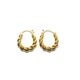 Golden Braid Bold Hoop Earrings